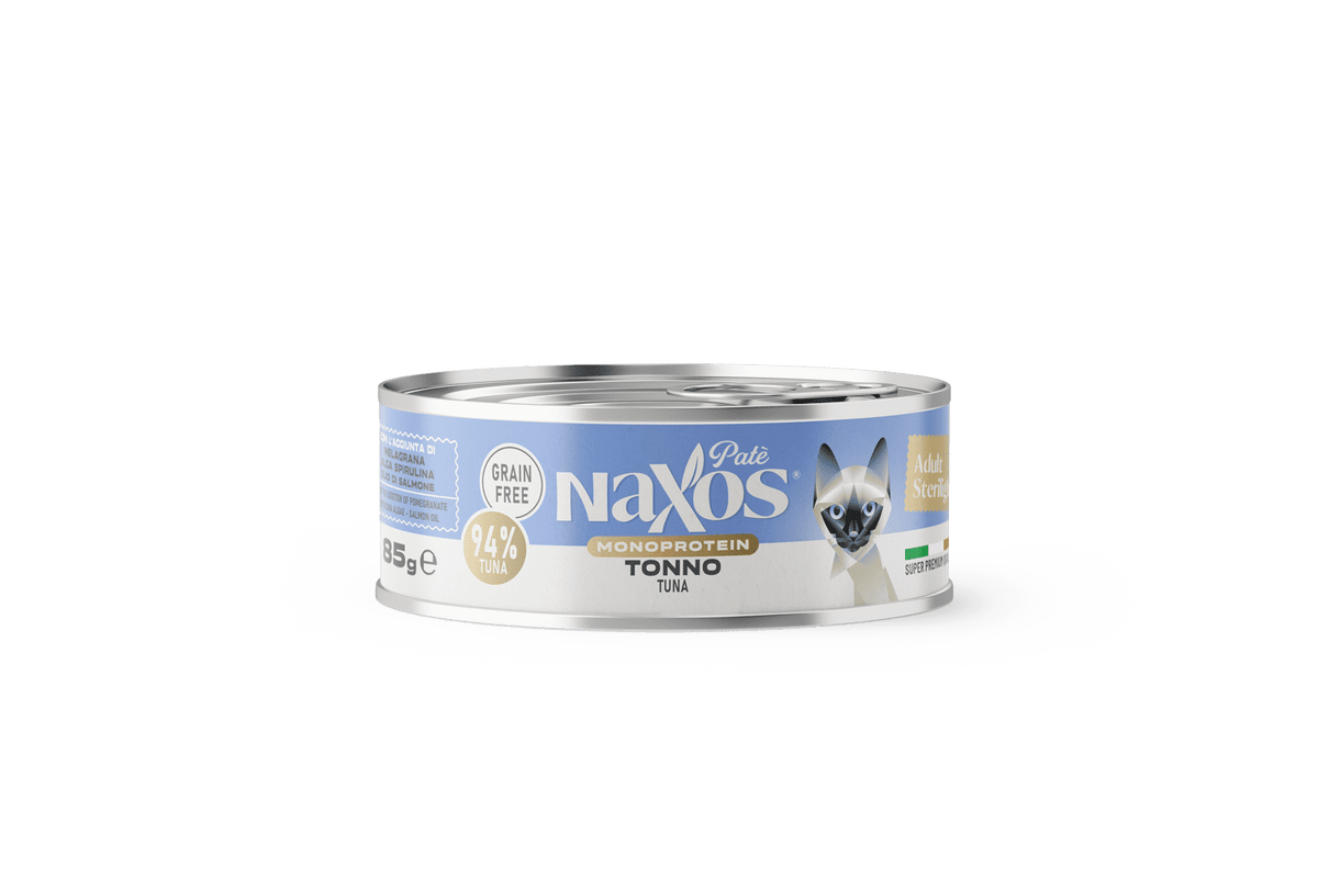 Naxos Cat Grain Free Adult Sterilight Monoprotein Tuna Pate 85g (Pack of 12)