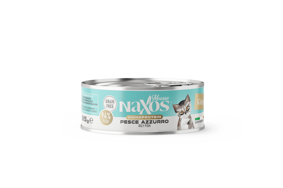 Naxos Kitten Grain Free Monoprotein Oily Fish Mousse 85g (Pack of 12)