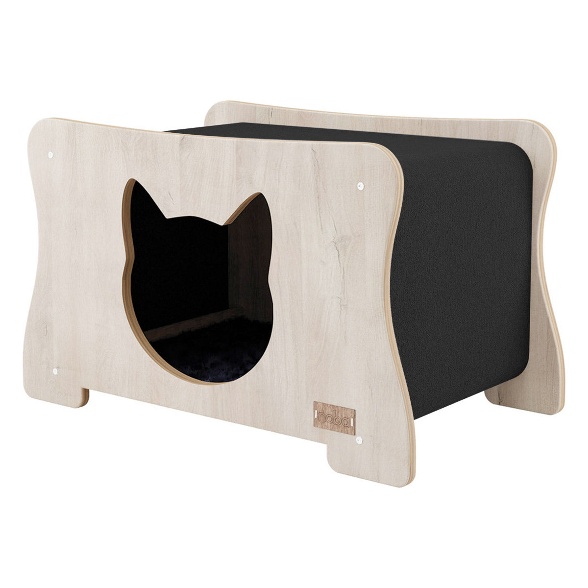 Noba Origin Hammock Hideout Cat Head — black