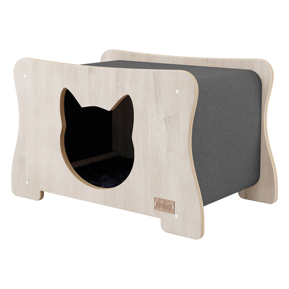 Noba Origin Hammock Hideout Cat Head — grey