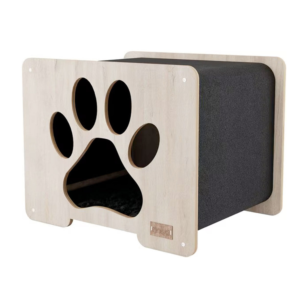 Noba Origin Hut Hideout Paw Print — black