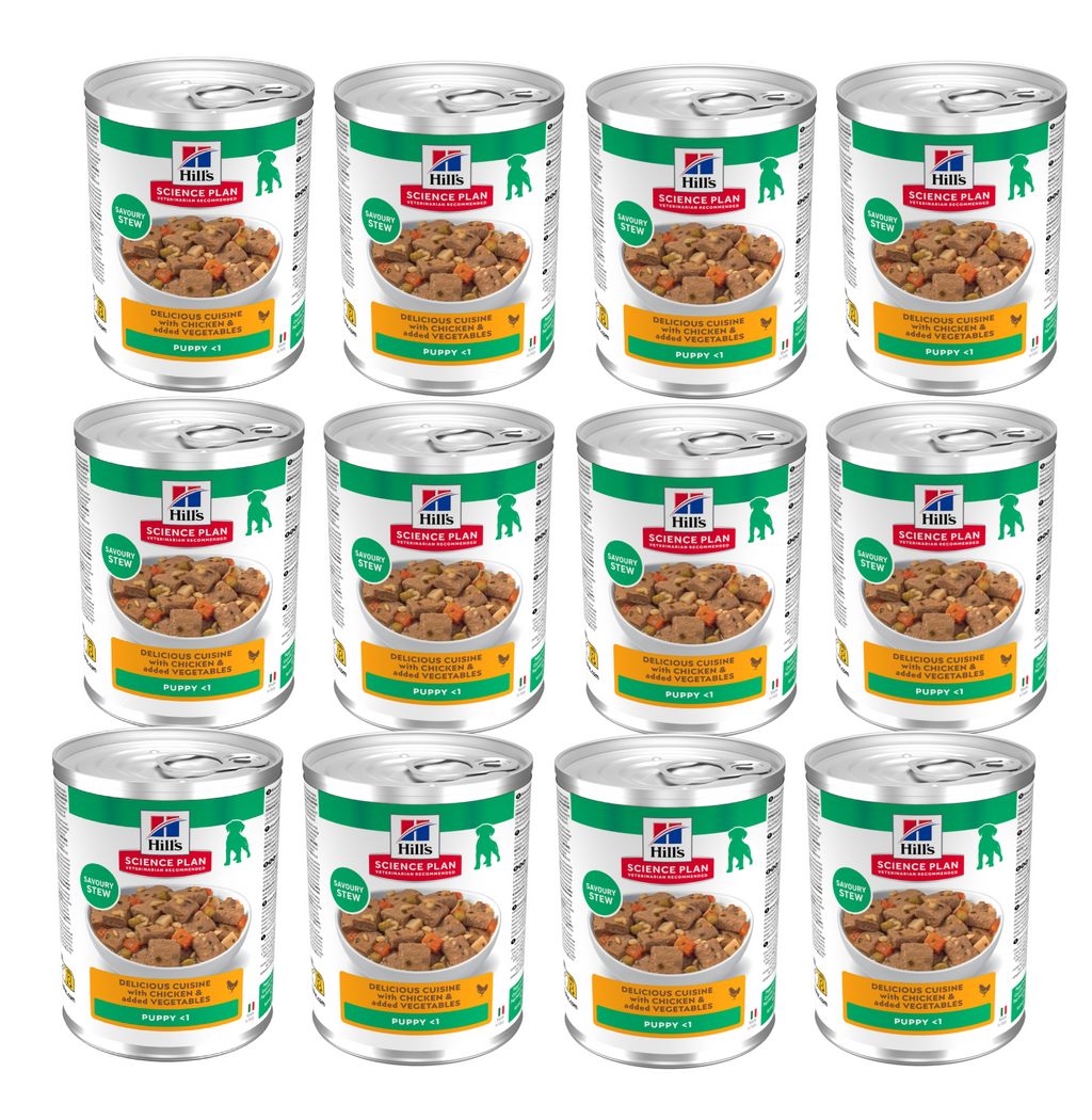 Hill’s Science Plan Puppy Stew with Chicken and added Vegetables (12x363g)