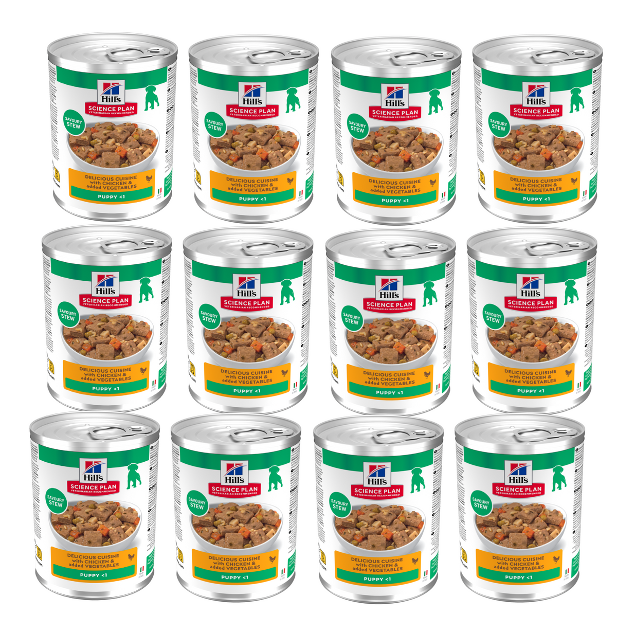 Hill’s Science Plan Puppy Stew with Chicken and added Vegetables (12x363g)