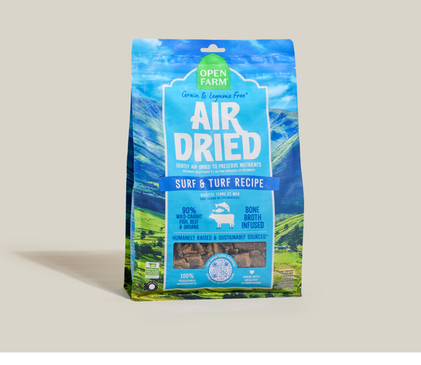 Open Farm Air Dried Surf & Turf Recipe Dry Dog Food - 1LB