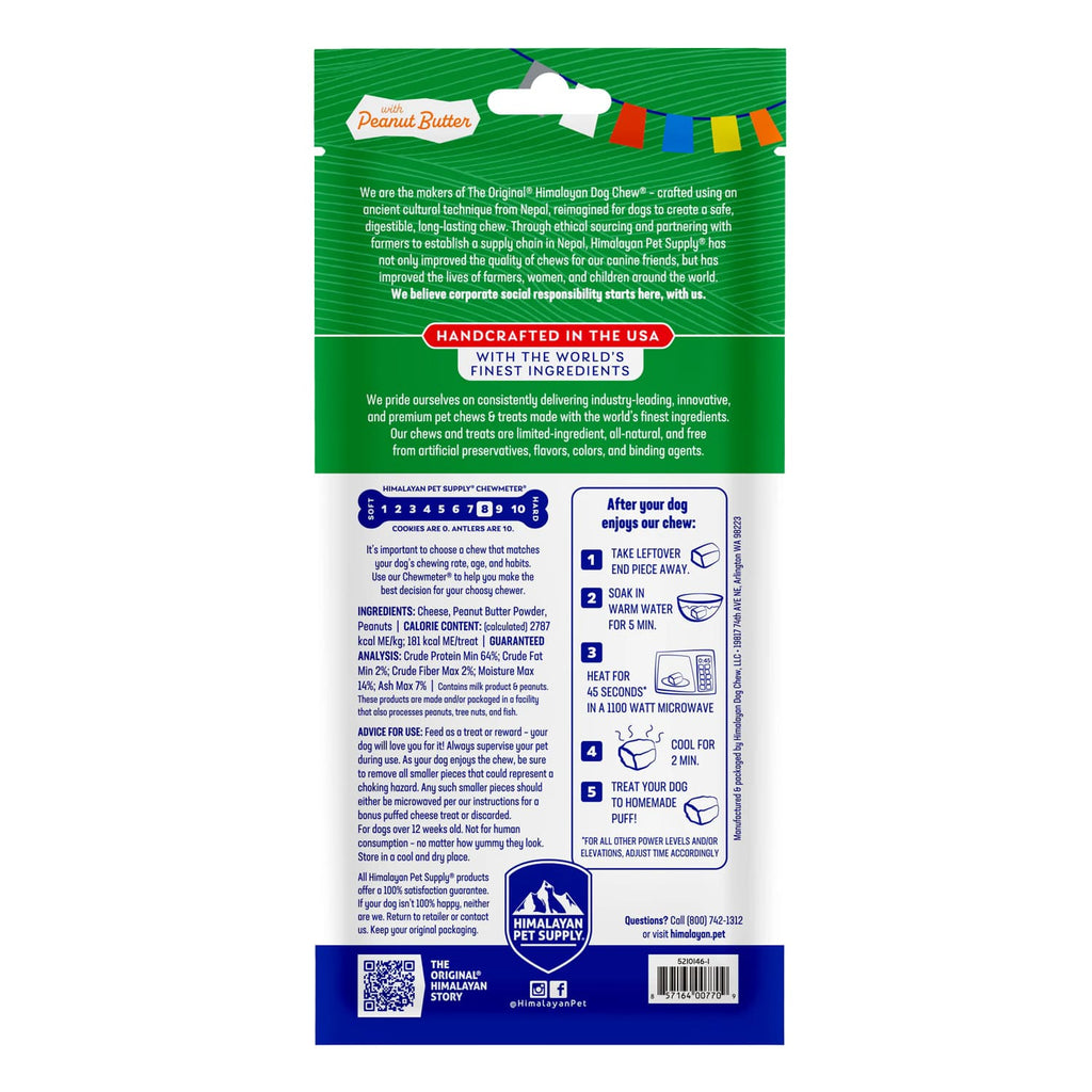The Original Himalayan Dog Chew – Peanut Butter (Medium)