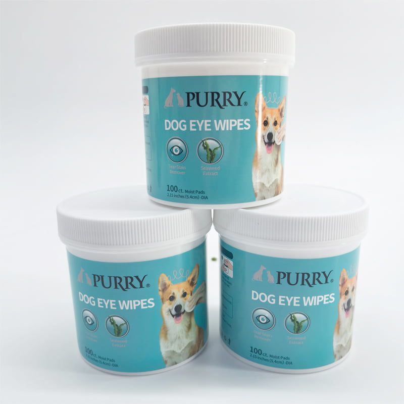 Purry Eye Wipes for Dogs-100ct