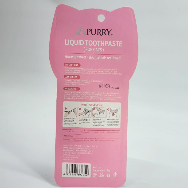 Purry Dental kit for Cats-Milk flavour