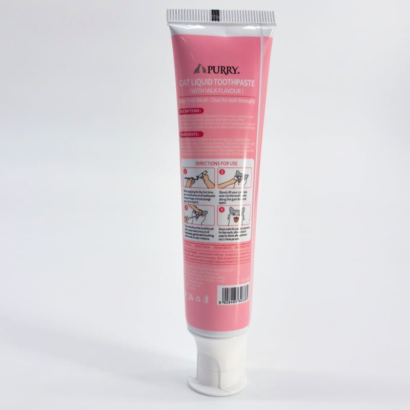 Purry Cat  Liquid Toothpaste -Milk flavour 45g