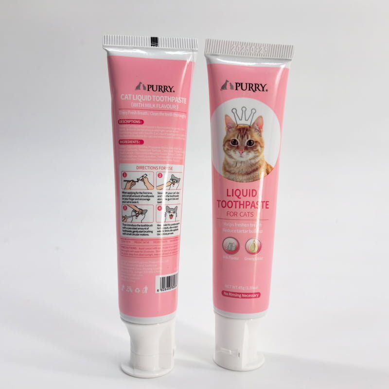 Purry Cat  Liquid Toothpaste -Milk flavour 45g
