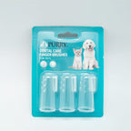 Purry  Silicone Dental care Finger Brushes Set for pets (3pcs)