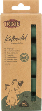 Trixie Compostable Dog Poop Bags 10 Rolls x 10 Bags