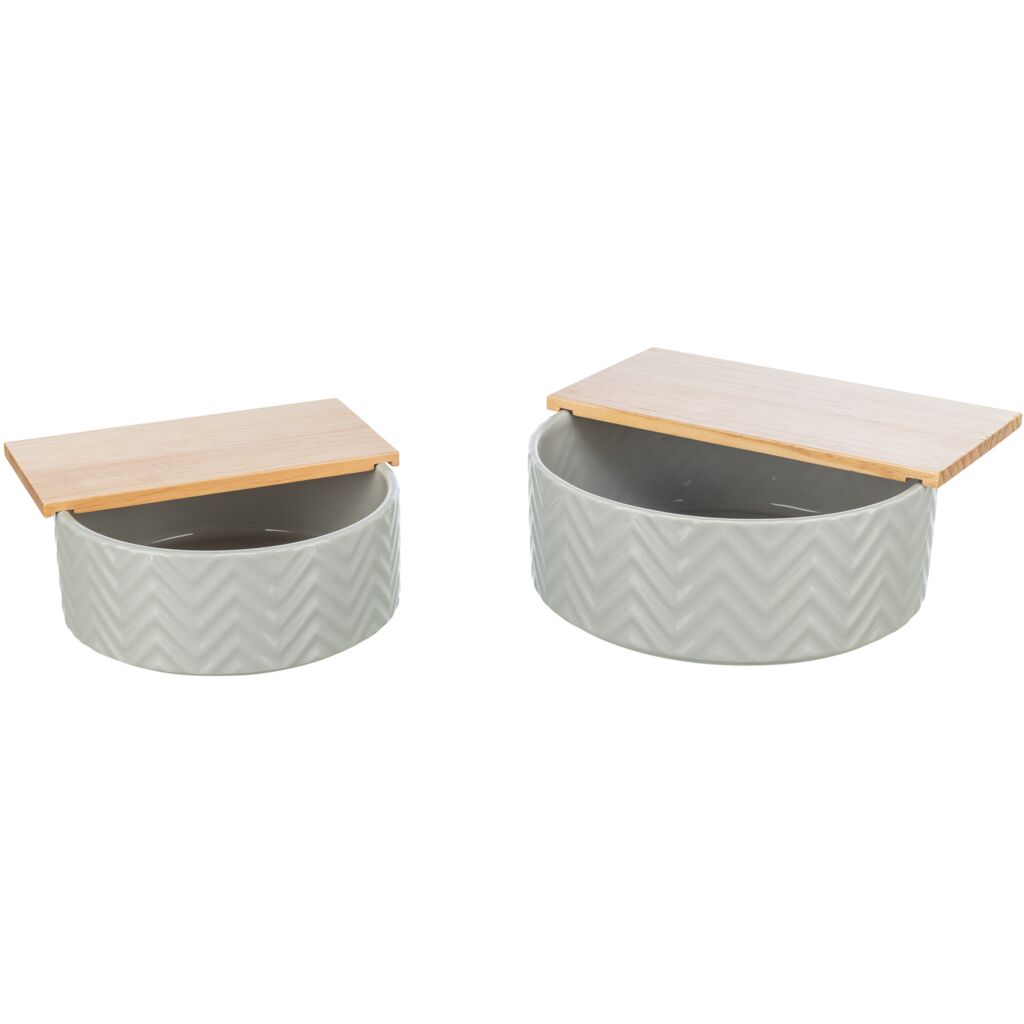 Trixie Ceramic Sand Bath With Wooden Platform For Small Pets 20X21X8Cm
