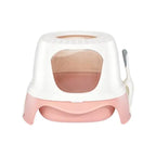 Pakeway Ark Series Rocket Cat Litter Box-55.8x51x39cm (Mixed Colors)
