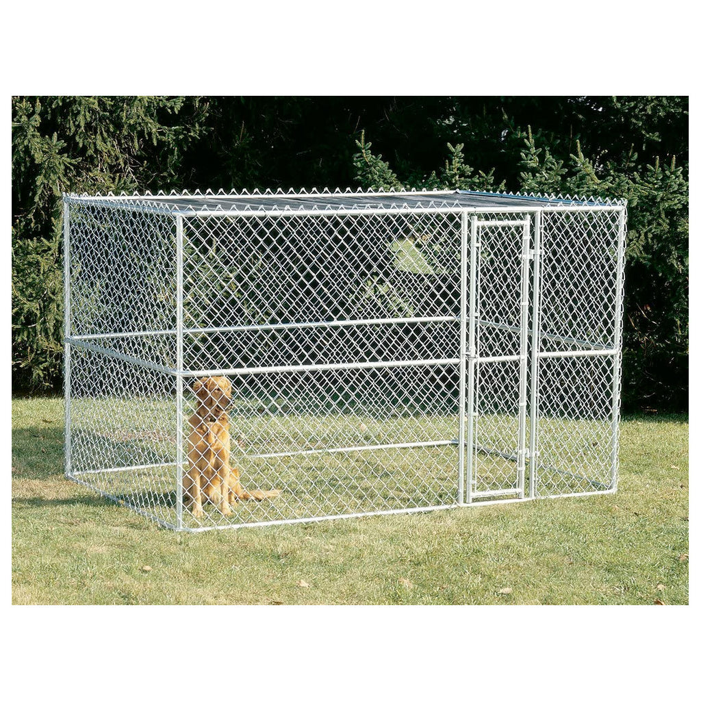 K9 Large Steel Chain Link Portable Kennel