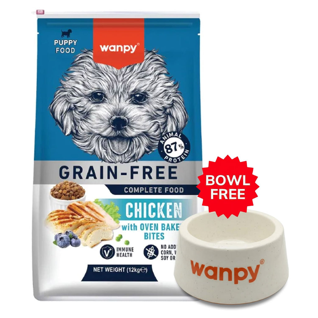 Wanpy Grain Free Complete Food for Puppy - Chicken Recipe 12 Kg