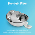 Raindrop Durable Pet Fountain 60oz (Stainless Steel)