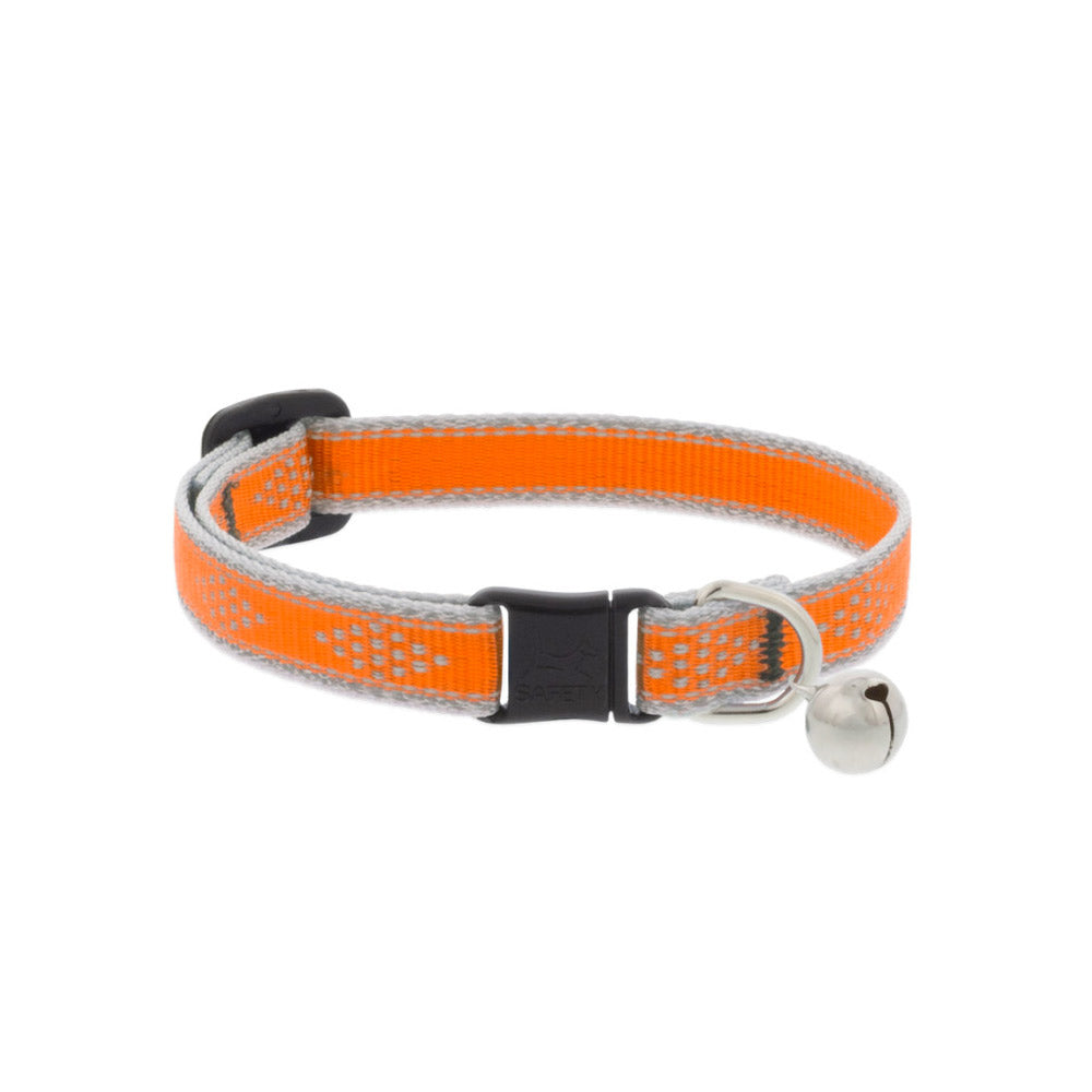 Reflective Safety Cat Collar – Orange Diamond