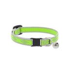 Reflective Safety Cat Collar  Green Diamond