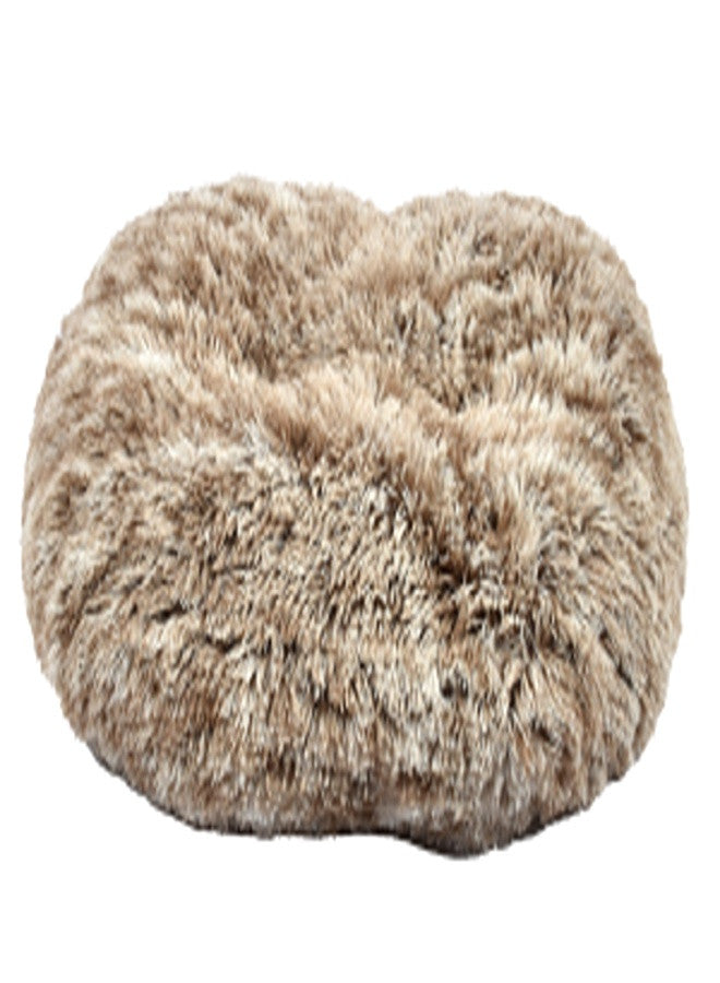 Oval Furry Cushion