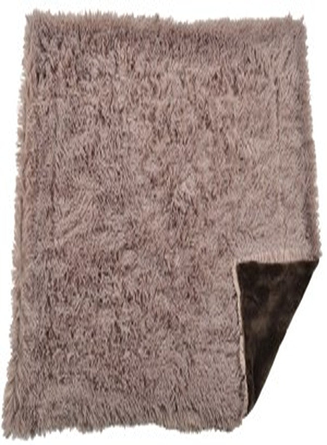 Plaid Furry Throw