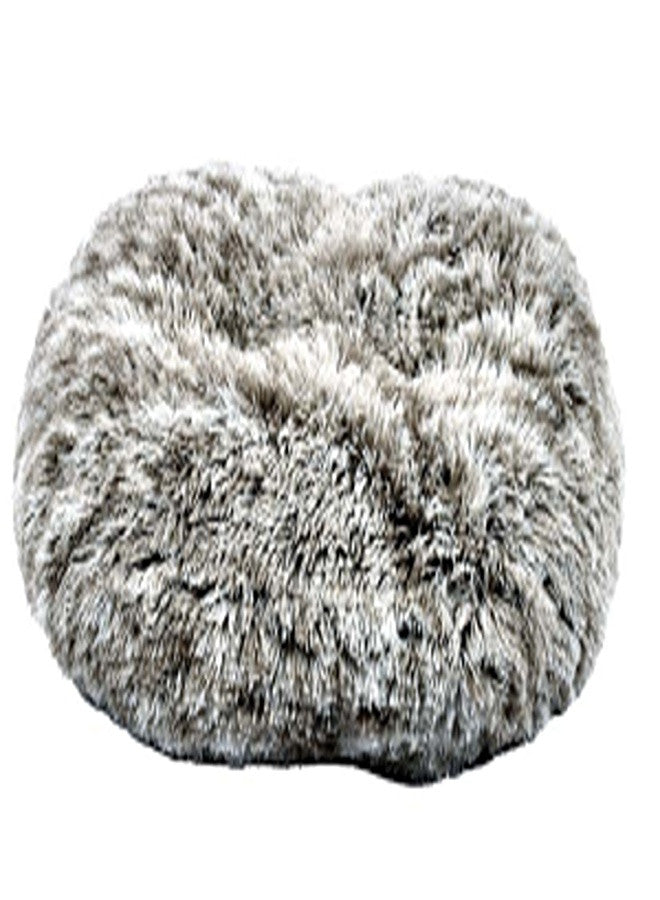 Oval Furry Cushion Bicolour