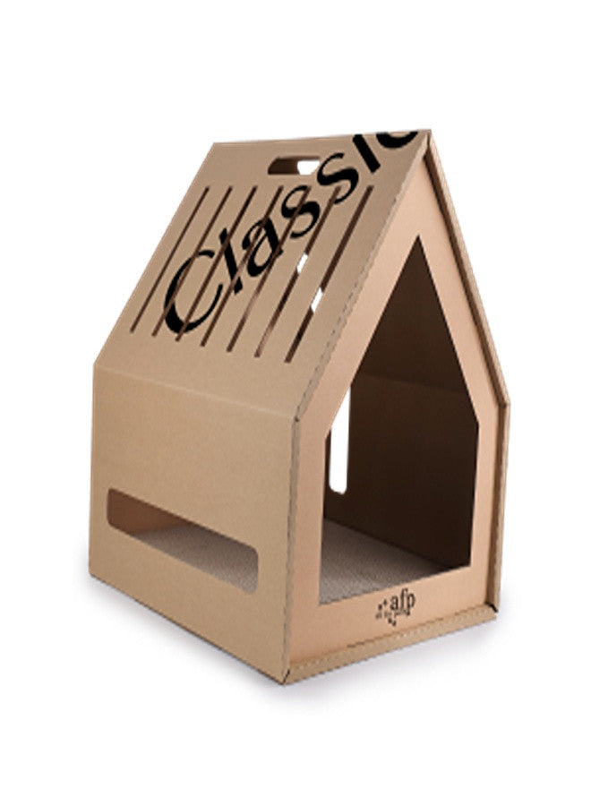Classic Comfort - Home Sweet Home Cardboard Hideaway Scratcher