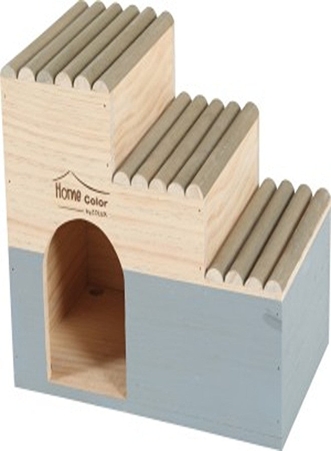 HOME COLOR WOODEN HOUSE WITH ROUND TIMBERS - MEDIUM/ORANGE