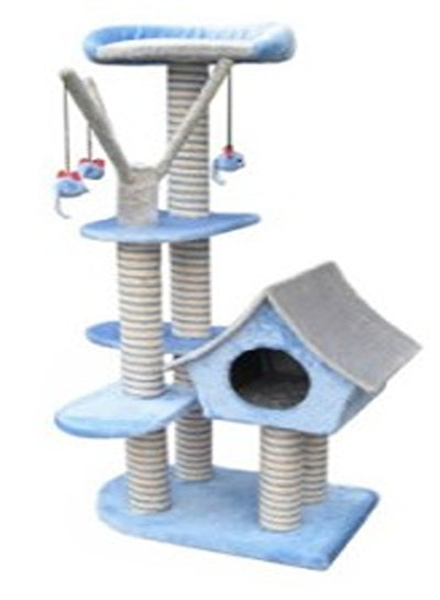 Fauna Sagrada Cat Scratching Pole – Blue – Cat Scratchers & Poles