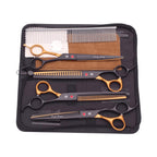 Purple Dragon Professional 5-in-1 Pet Grooming Scissor Set – Japanese Steel (8 Inch)