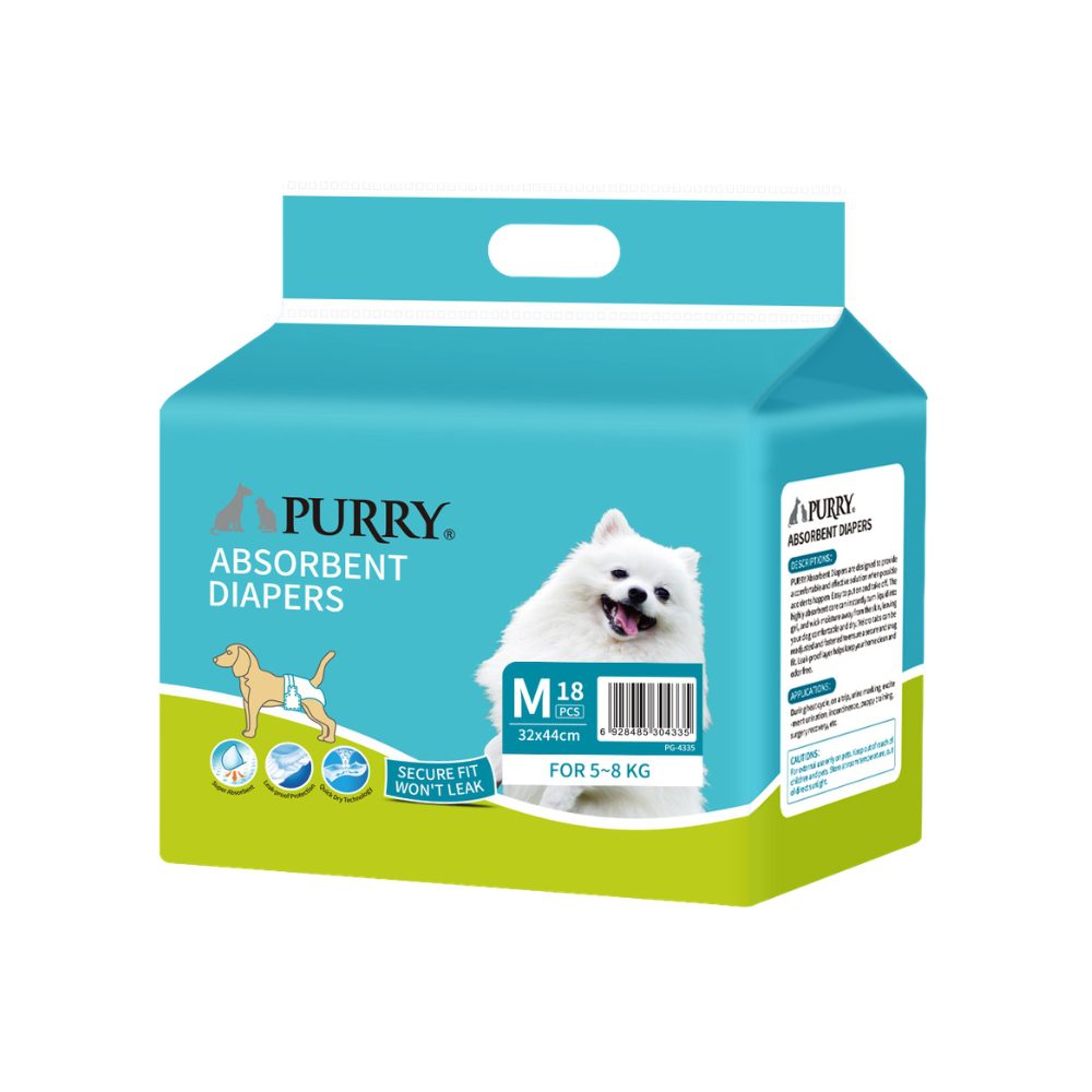 PURRY Ultra Absorbent Pet Diapers – 32*44cm