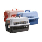 Cozy Paws Plastic Pet Carrier with Metal Door – 58*37*35 – Mixed Colours