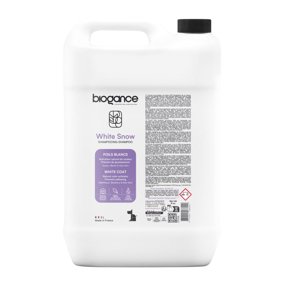 Biogance Bright White Coat Shampoo –5L