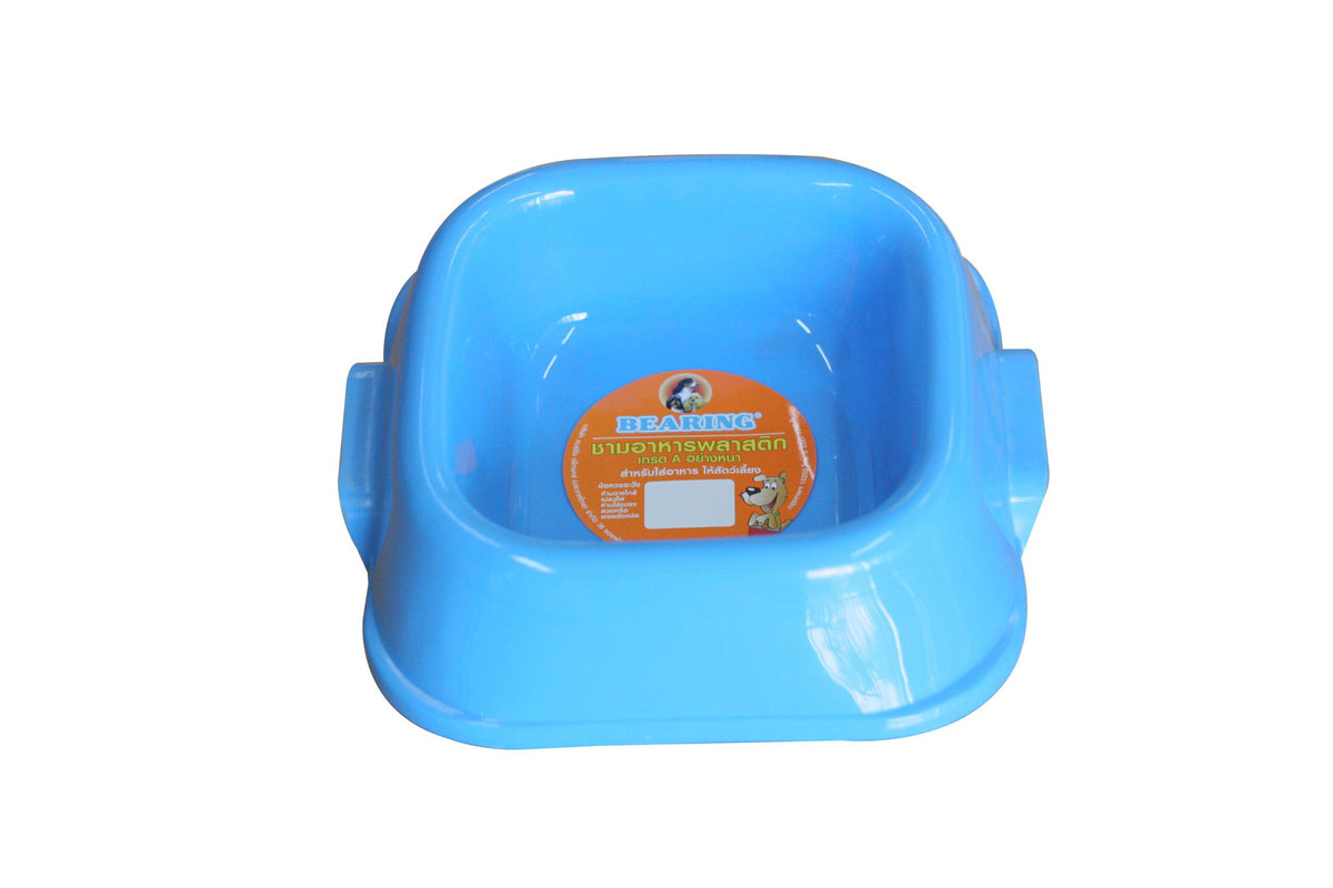 Bearing Square Pet Bowl Small-mixed colour