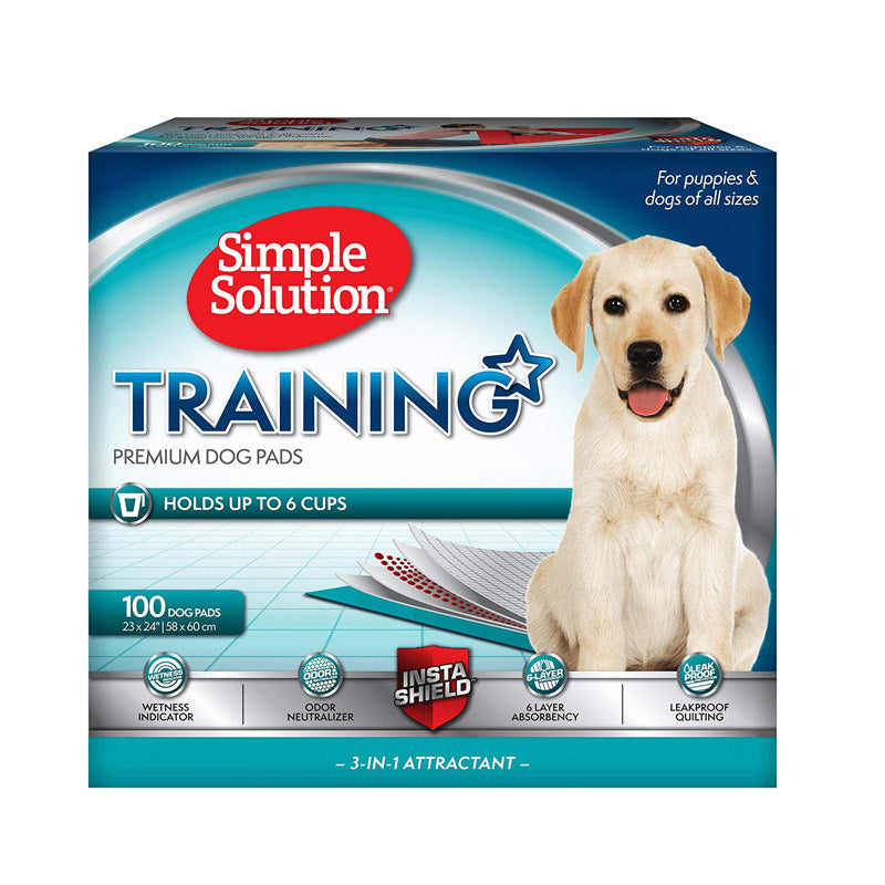 Simple Solution Premium Dog and Puppy Training Pads (Pack of 100)