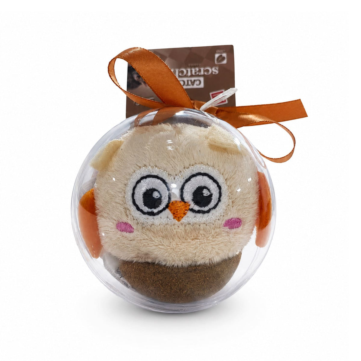 GiGwi Hemispherical Tumbler Toy with Catnip – Owl