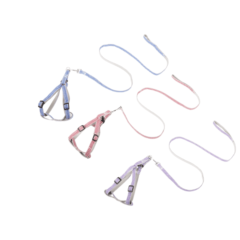For Pet Dog Lead Chain With Harness - 1.0*120Cm (Mixed Colors)