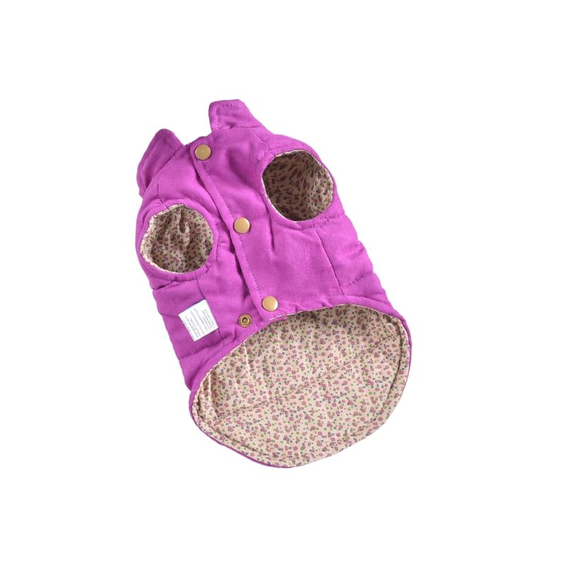 Hong Pet Double-Sided Wearing Vest - Purple