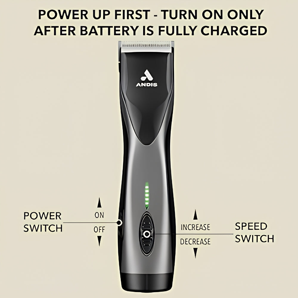 Andis Pulse ZR®II- 5 Speed Black Galaxy Clipper with Additional Battery & No. 40 Blade