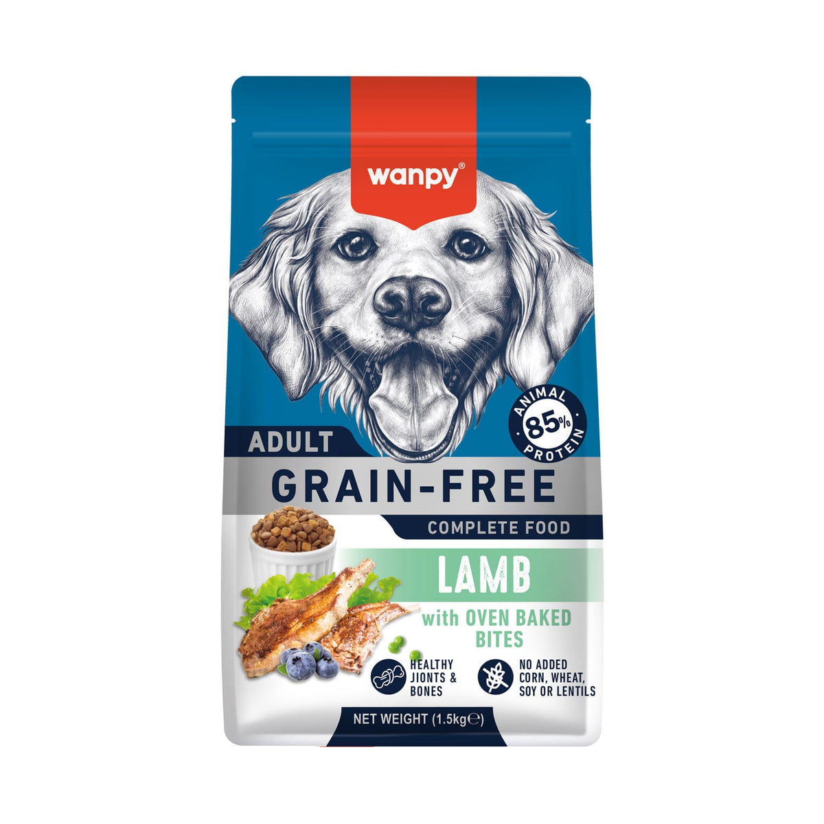WANPY Grain Free Dog Lamb 1.5 Kg