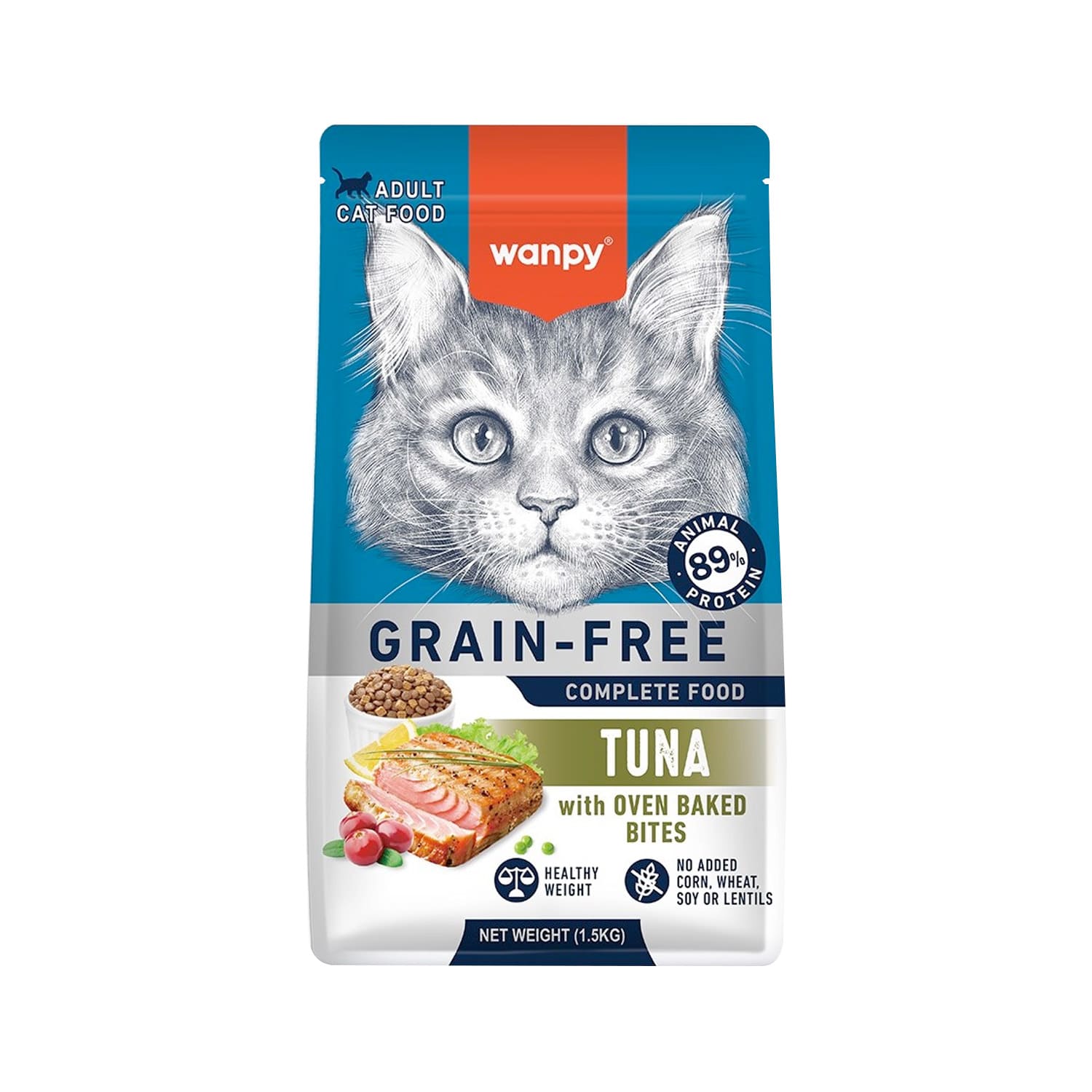 Wanpy Grain Free Complete Food for Adult Cat – Tuna Recipe