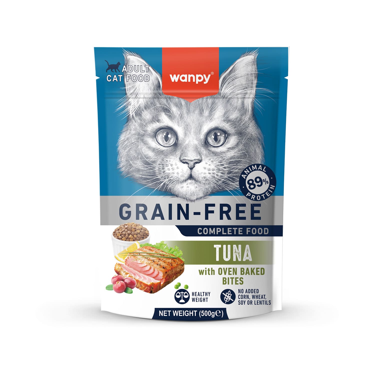 Wanpy Grain Free Complete Food for Adult Cat – Tuna Recipe