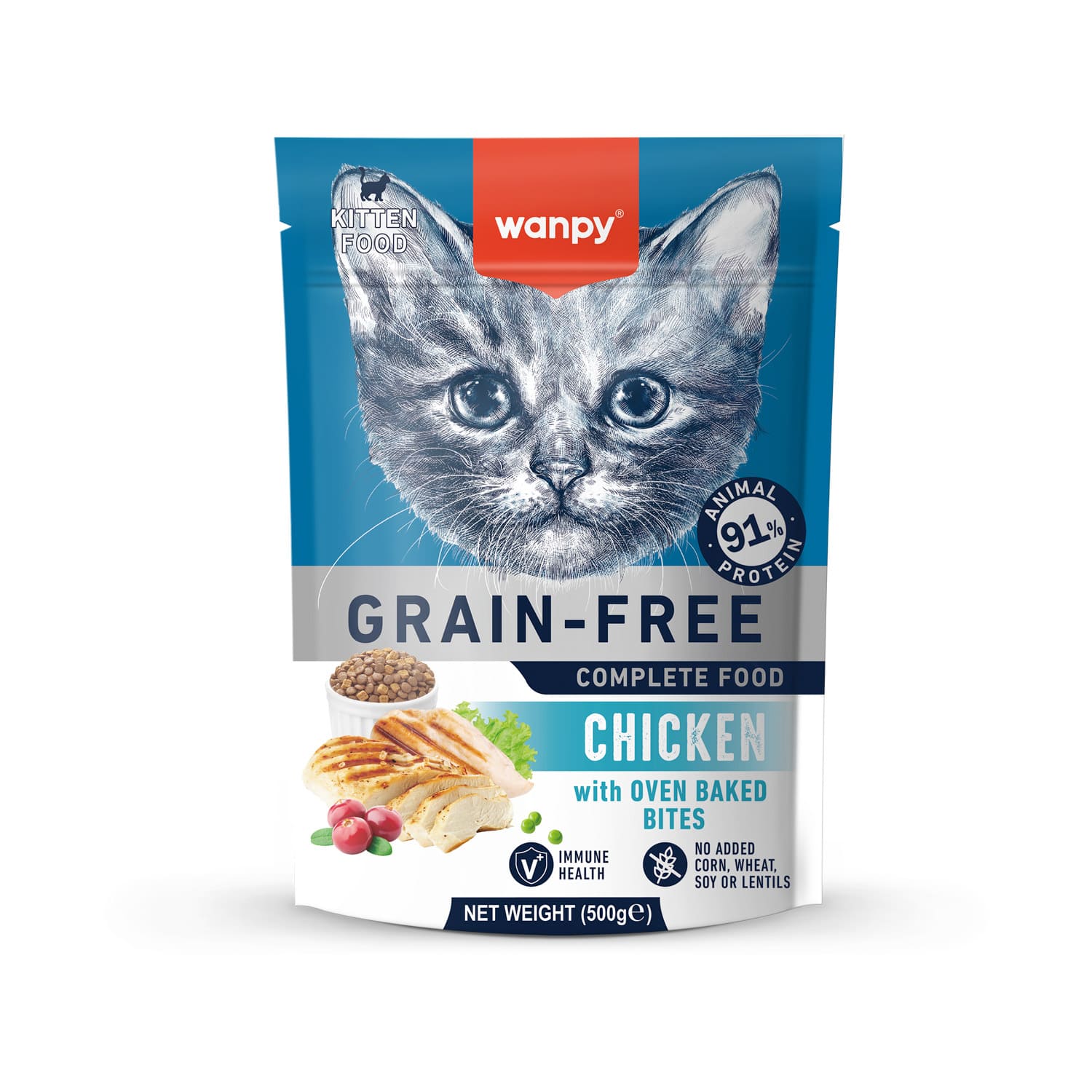 Wanpy Grain Free Complete Food for Kitten – Chicken Recipe