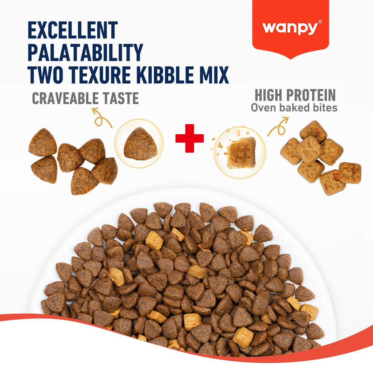 Wanpy Grain Free kibble detail