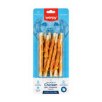 Wanpy Chicken Jerky & Rawhide Twists -10 Pieces(85 g)
