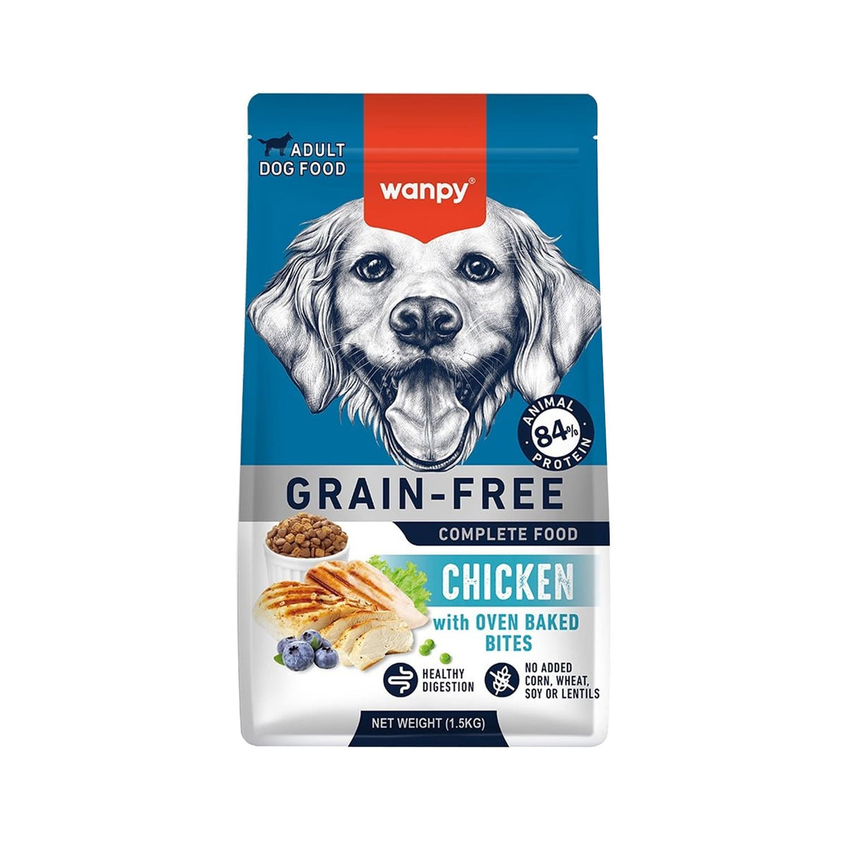Wanpy Grain Free Adult Dog Chicken 1.5 Kg