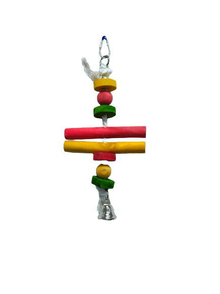 Pets  Club Natural Wooden Bird Toy H-30 Cm, W-15 Cm