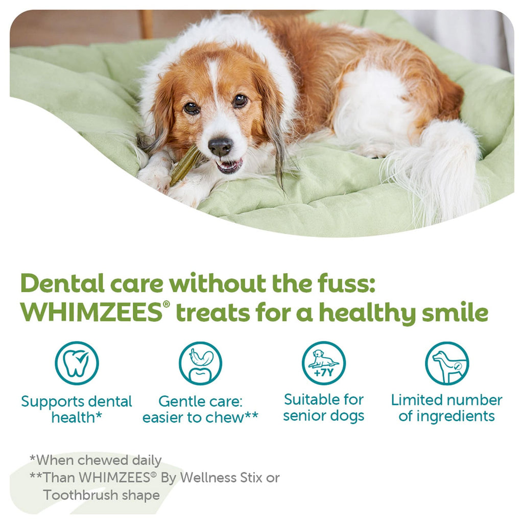 Whimzees Soft Daily Dental Dog Treats Value Bag –  X Small (56 pcs)