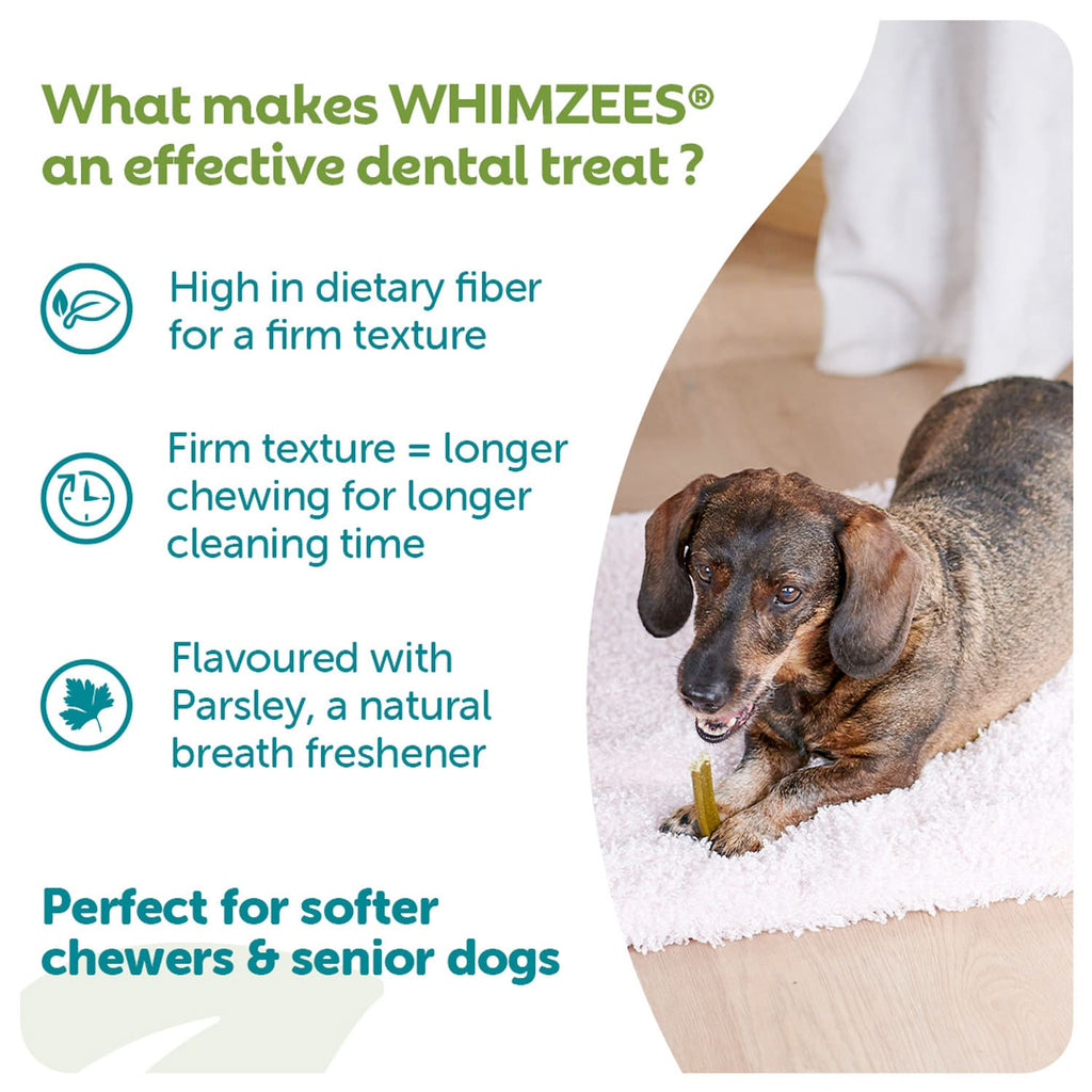 Whimzees Soft Daily Dental Dog Treats Value Bag –  X Small (56 pcs)