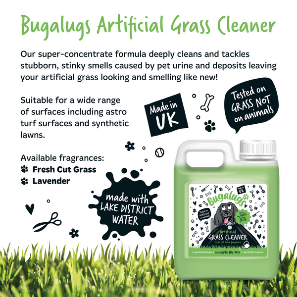 Bugalugs Artificial Grass Cleaner Fresh Cut Grass Scent - 1L