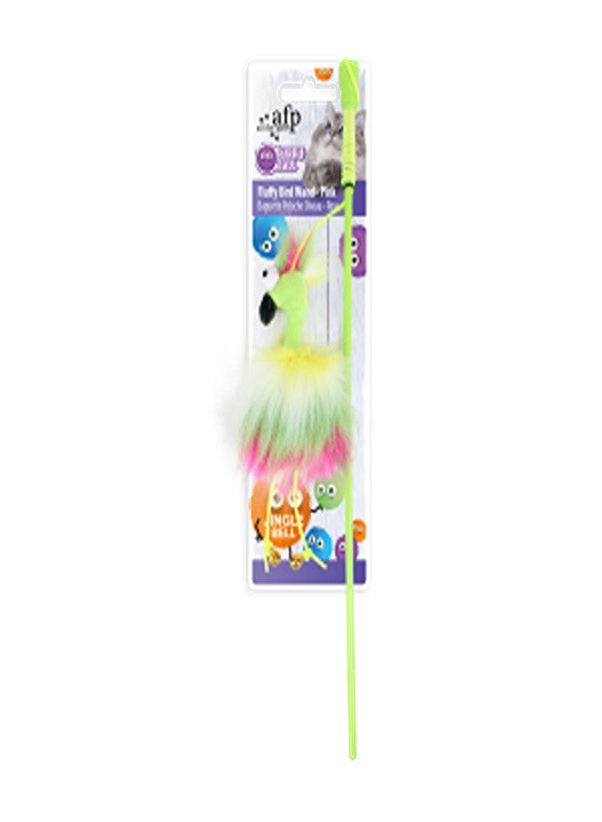 Furry Ball - Fluffy Bird Wand - Pink